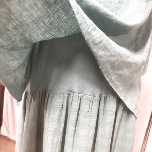 Made in Italy, Faux 2 Piece Dress, Size L/XL - Picture 5 of 7